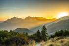 Slovenia, Triglav National Park. Landscape with sunset on Julian Alps. Art Print